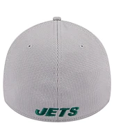 New Era Men's Gray York Jets Active 39thirty Flex Hat