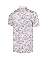 Puma Men's Pink Arnold Palmer Invitational Floral Mattr Polo