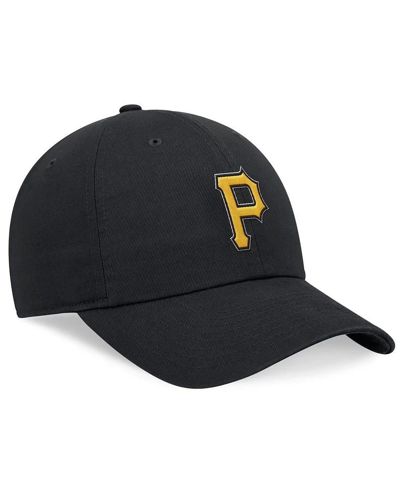 Nike Men's Black Pittsburgh Pirates Evergreen Club Adjustable Hat