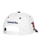 Mitchell Ness Men's White Boston Red Sox Cooperstown Collection Tail Sweep Pro Snapback Hat