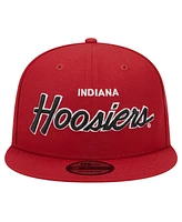 New Era Men's Crimson Indiana Hoosiers Team Script 9Fifty Snapback Hat