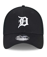 New Era Men's Detroit Tigers Evergreen Black White Neo 39Thirty Flex Hat