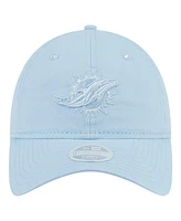 New Era Women's Light Blue Miami Dolphins Color Pack 9Twenty Adjustable Hat