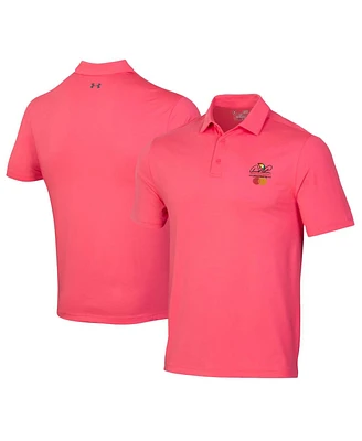 Under Armour Men's Pink Arnold Palmer Invitational T2 Green Polo