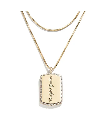 Wear by Erin Andrews x Baublebar New York Yankees Dog Tag Necklace