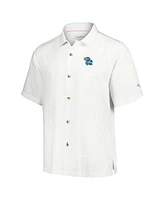 Tommy Bahama Men's White Kansas Jayhawks Castaway Game Camp Button-Up Shirt