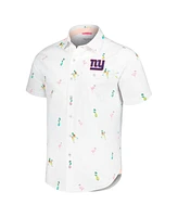 Tommy Bahama Men's White New York Giants Nova Wave Flocktail Button-Up Shirt