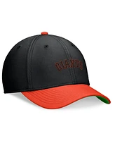 Nike Men's Black/Orange San Francisco Giants Cooperstown Collection Rewind Swooshflex Performance Hat