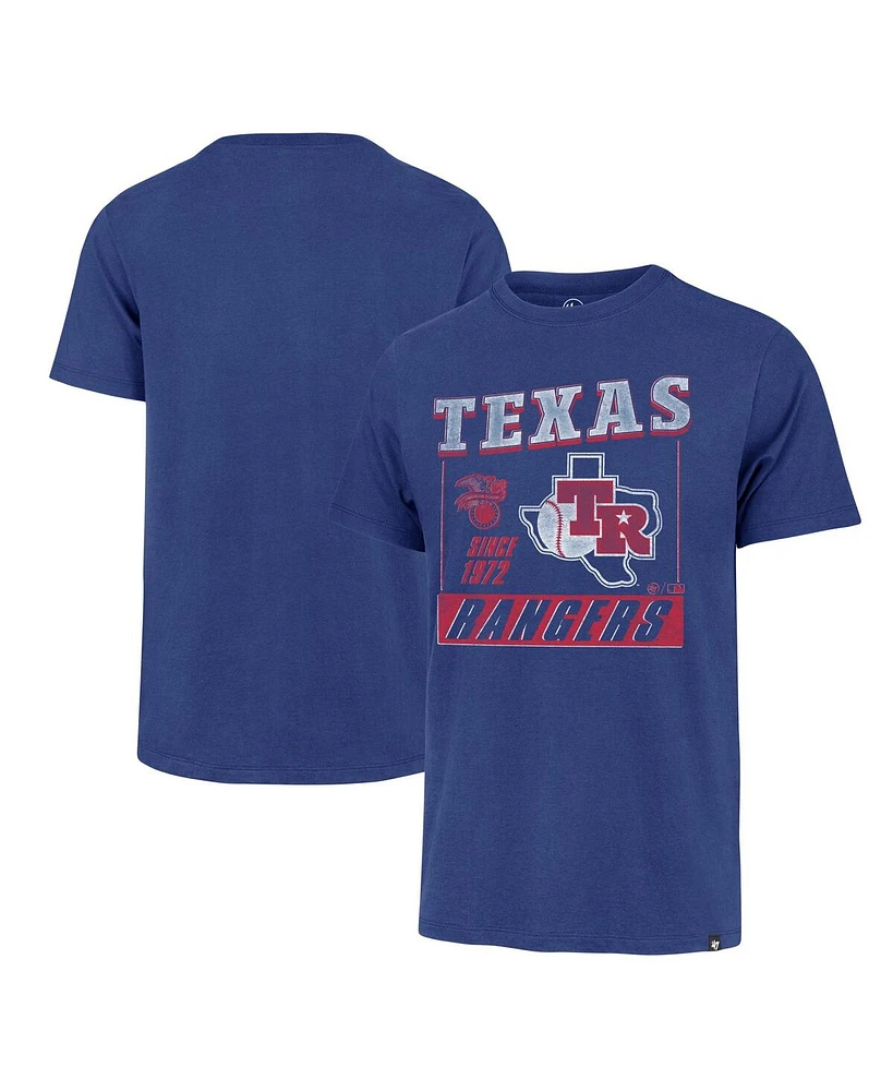 47 Brand Men's Royal Texas Rangers Outlast Franklin T-Shirt