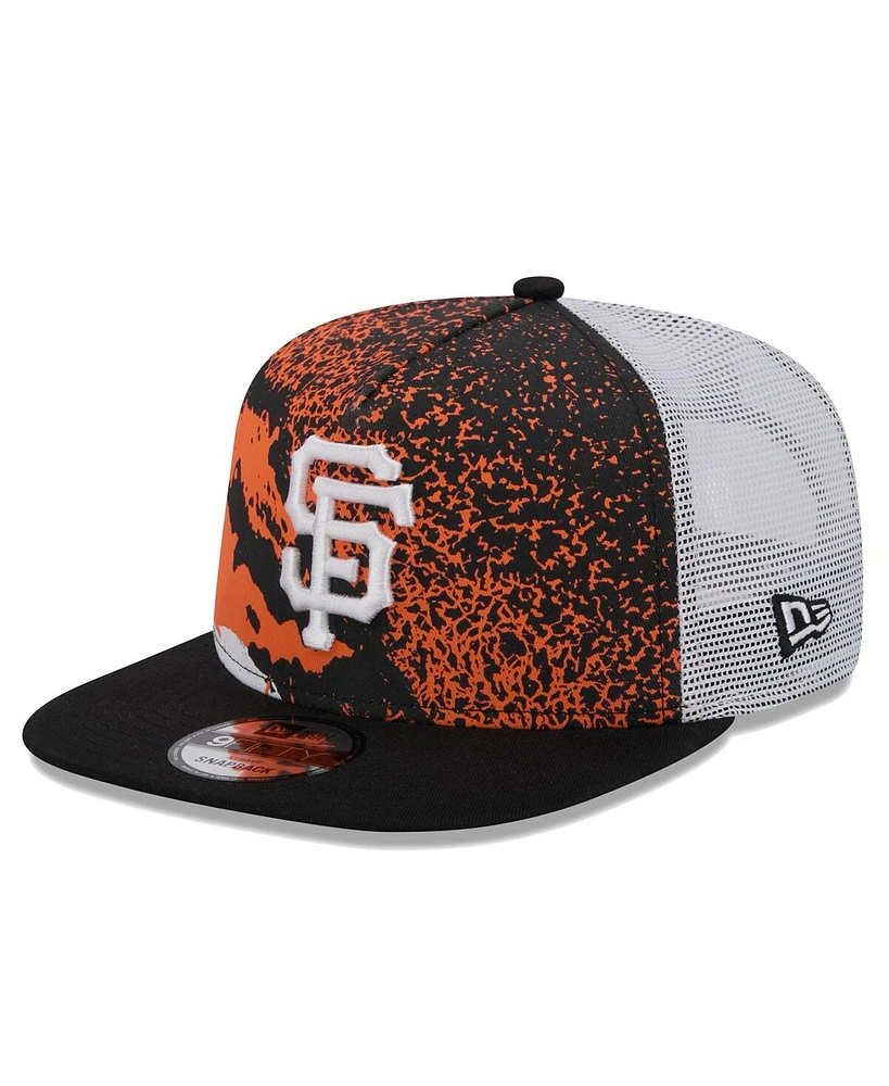 New Era Men's Black San Francisco Giants Court Sport 9Fifty Snapback Hat