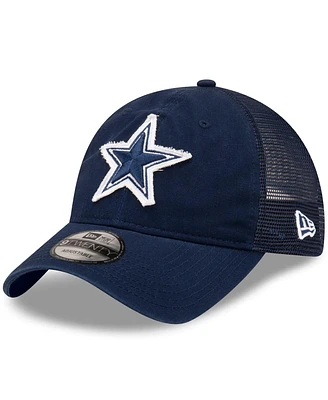 New Era Men's Navy Dallas Cowboys Game Day 9Twenty Adjustable Trucker Hat