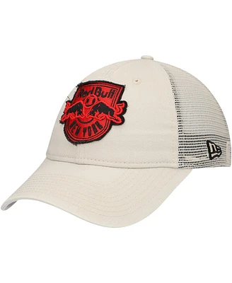 New Era Men's Tan New York Red Bulls Game Day 9Twenty Adjustable Trucker Hat