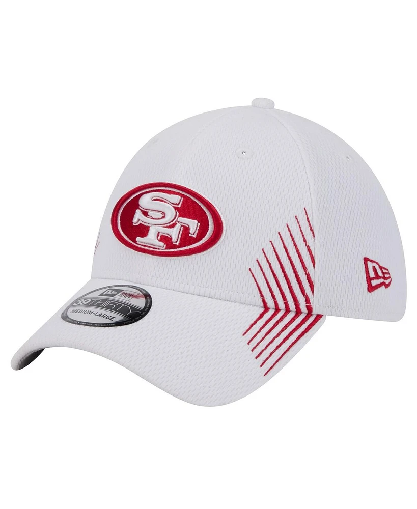 New Era Men's White San Francisco 49ers Active 39Thirty Flex Hat