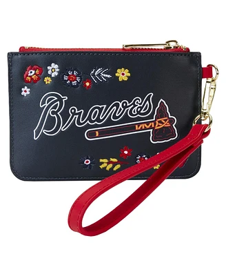 Loungefly Atlanta Braves Floral Wrist Clutch