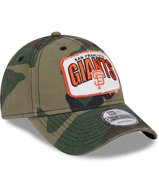 New Era Men's Camo San Francisco Giants Gameday 9forty Adjustable Hat