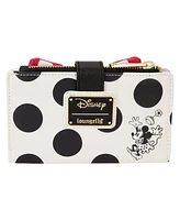 Loungefly Mickey Friends Minnie Mouse Rocks The Dots Classic Flap Wallet