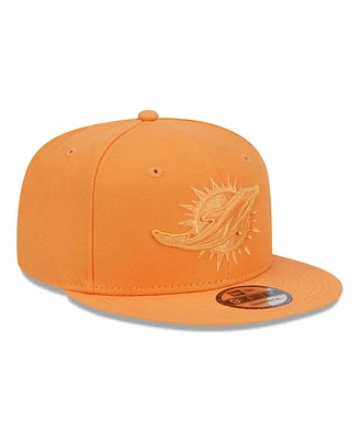 New Era Men's Orange Miami Dolphins Color Pack 9fifty Snapback Hat