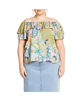 City Chic Plus Daydream Top