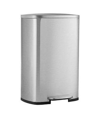 Slickblue 13.2 Gallon Stainless Steel Trash Garbage Can with Bucket