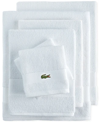 Lacoste Heritage Sport Stripe Logo Cotton 6-Pc. Bath Towel Set