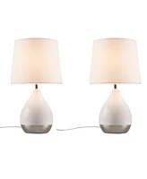 510 Design 2-Tone Ceramic Table Lamp Set of 2