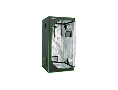 Slickblue Mylar Hydroponic Grow Tent with Observation Window and Floor Tray
