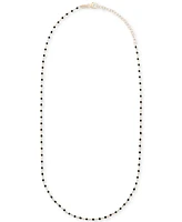 Giani Bernini Enamel Bead Collar Necklace, 16" + 2" extender, Created for Macy's