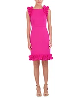 Eliza J Women's Ruffled-Trim Sheath Dress