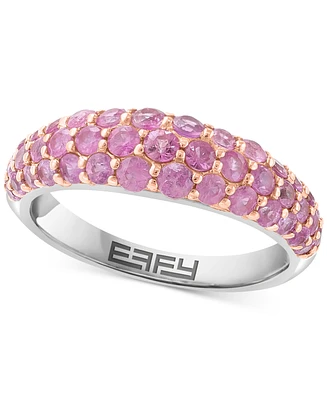 Effy Ruby Cluster Dome Ring (1-3/4 ct. t.w.) Sterling Silver (Also available Pink Sapphire & Sapphire)