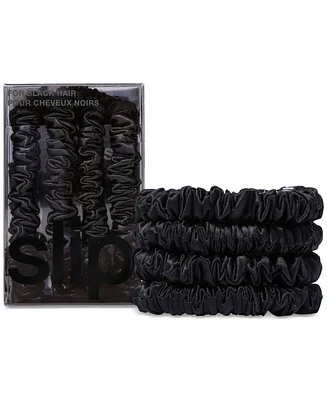 Slip 4-Pc. Pure Silk Back-to-Basics Skinny Scrunchies Set