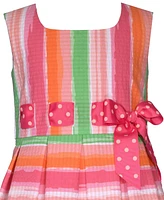 Bonnie Jean Little & Toddler Girls Sleeveless Striped Seersucker Dress