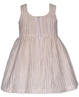 Bonnie Jean Little & Toddler Girls Pleated Taffeta Party Dress