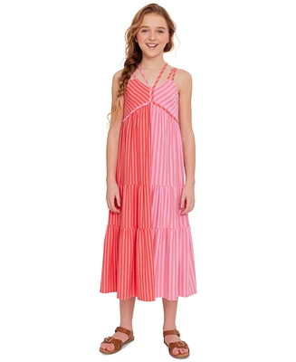 Bonnie Jean Big Girls Sleeveless Striped Maxi Dress
