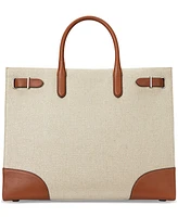 Lauren Ralph Lauren Metallic Canvas - Devyn Tote Bag