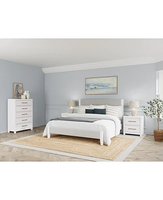 Catriona 3pc Bedroom Set (King Upholstered Bed, Chest & 2-Drawer Nightstand), Created for Macy's