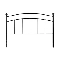 Merrick Lane Kildare Queen Metal Headboard Contemporary Arched Headboard With Adjustable Rail Slots