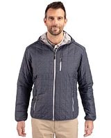 Cutter & Buck Men's Rainier Primaloft Eco Full Zip Hooded Jacket