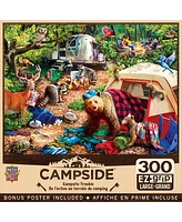 Masterpieces Campside Campsite Trouble 300 Piece Ez Grip Jigsaw Puzzle