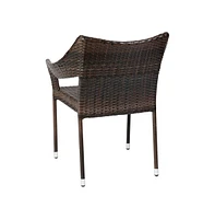 Eldon Weather Resistant Indoor/Outdoor Stacking Patio Dining Chair With Steel Frame And Pe Rattan