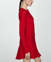 Mango Women's Seam Detail Asymmetric Dress