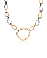 Ettika Mixed Metal Chain Link Collar Necklace