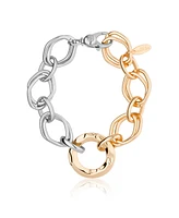 Ettika Mixed Metal Chain Link Bracelet