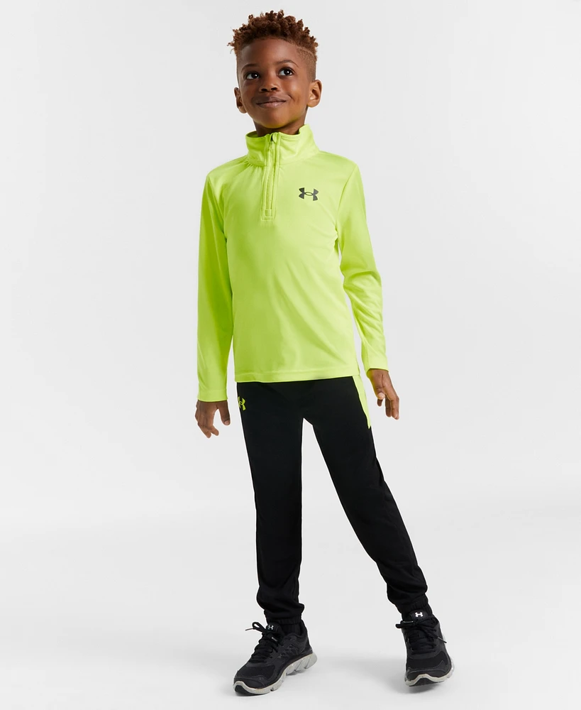 Under Armour Toddler and Little Boys 2-Pc. Quarter-Zip Tech Pullover & Tapered Joggers Set - Hi