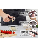 Zulay Kitchen Premium Garlic Press Set