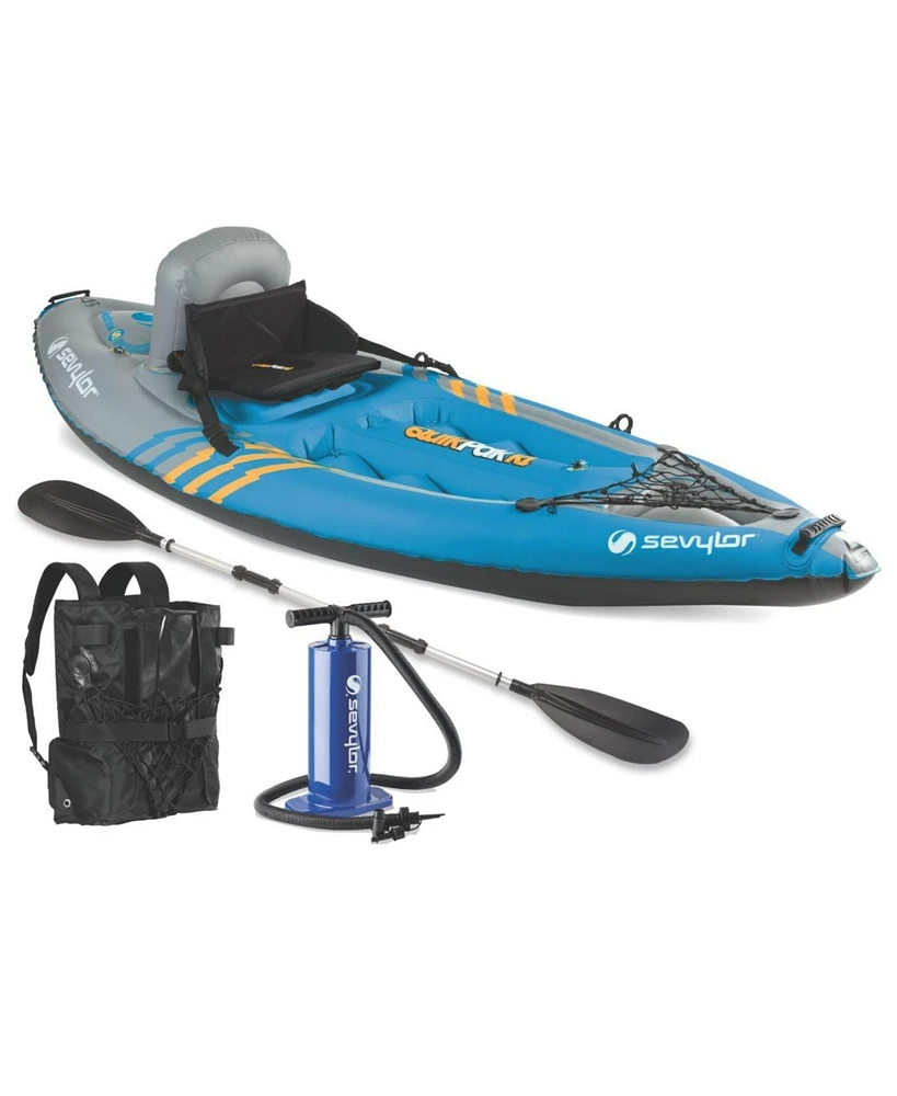 Sevylor Portable & Lightweight 1-Person Inflatable Kayak with Backpack