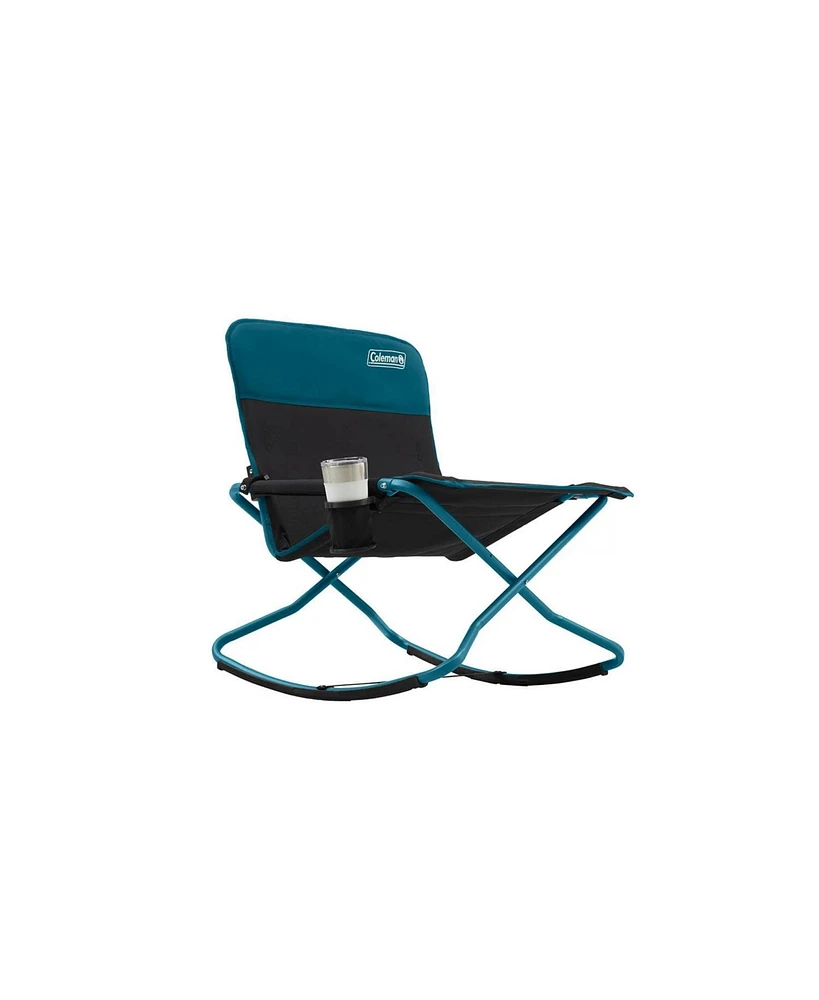 Coleman Cross Rocker Rocking Chair, Deep Ocean Blue