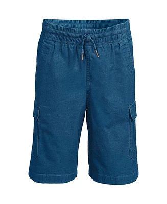 Lands' End Boys Stretch Canvas Utility Cargo Shorts