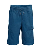 Lands' End Boys Stretch Canvas Utility Cargo Shorts