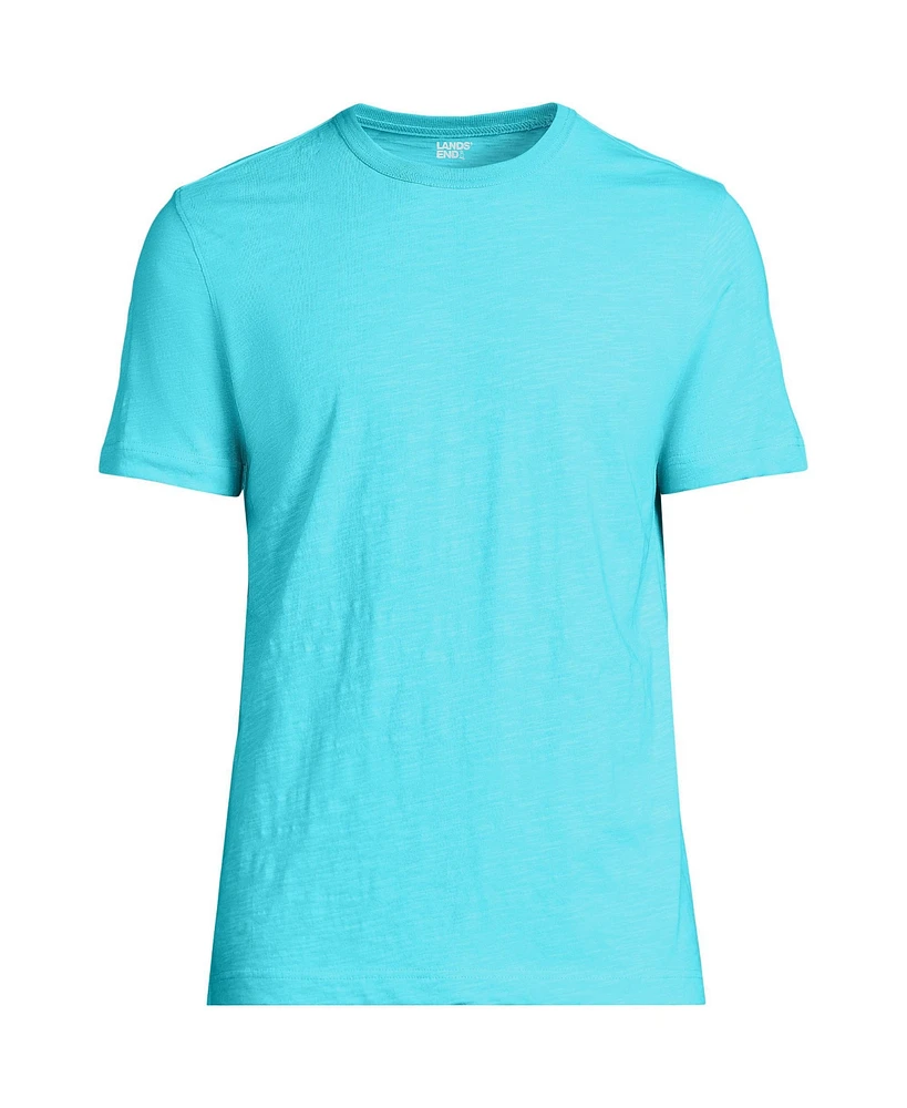 Lands' End Men's Short Sleeve Garment Dye Slub T-Shirt