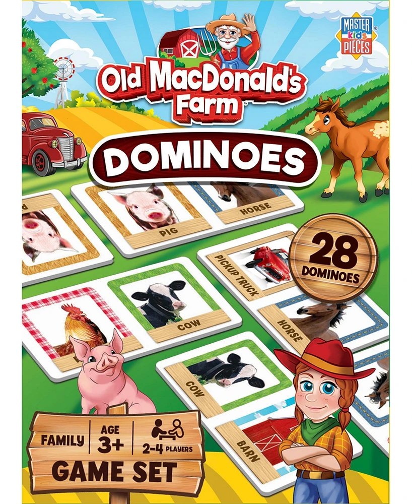 Masterpieces Old MacDonald's Farm Picture Dominoes for Kids